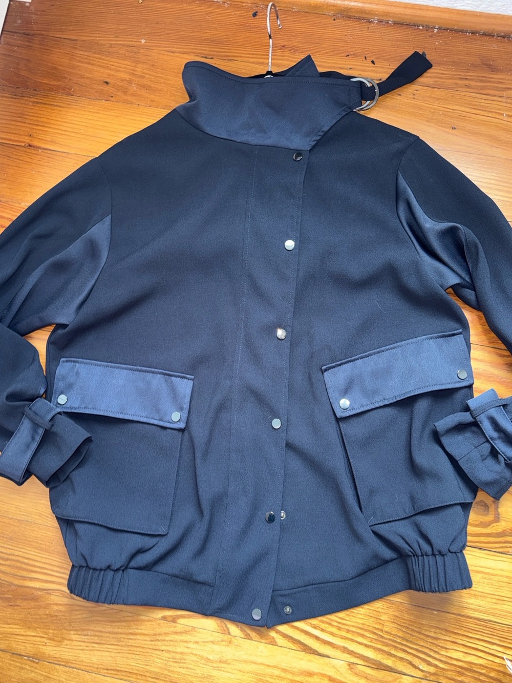 Top Shop Oversized Women's Navy Utility Jacket